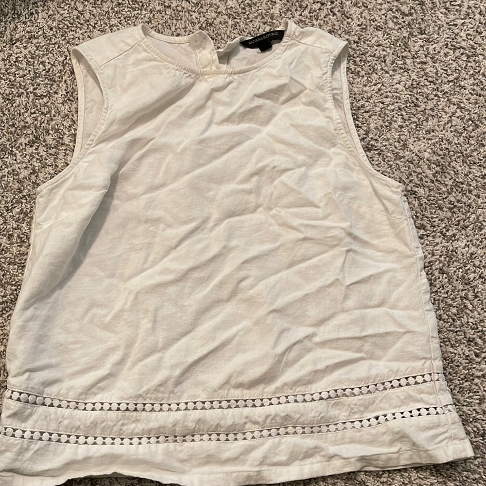 White Blouse Tank